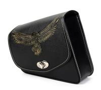 washangshuang Alforjas Laterales traseras para Motocicleta, Bolsa de Equipaje de Viaje para Harley(Left Side)