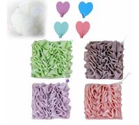 Washcloth Loofah Combo, Washcloth Loofah Soap Combo, Washcloth Luffa Combo, Loofah With Drawstring, Loofah Washcloth, 2 In 1 Bath Loofah Sponge (4Pcs)