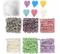Washcloth Loofah Combo, Washcloth Loofah Soap Combo, Washcloth Luffa Combo, Loofah With Drawstring, Loofah Washcloth, 2 In 1 Bath Loofah Sponge (6Pcs)