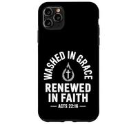 Washed In Grace Renewed In Faith Spirit Believer Church - Carcasa para iPhone 11 Pro MAX