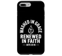Washed In Grace Renewed In Faith Spirit Believer Church - Carcasa para iPhone 7 Plus/8 Plus