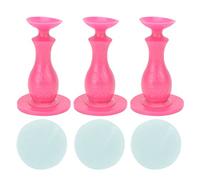 Washer Door Stopper 3 Pack | Soft Rubber Door Holder for Front Load Washing Machine | Keep Door Ajar for Ventilation/Avoid Growth (Roseate)