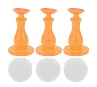 Washer Door Stopper 3 Pack | Soft Rubber Door Holder for Front Load Washing Machine | Keep Door Ajar for Ventilation/Avoid Growth (Orange)