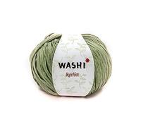 Washi algodon de Katia madejas de 100 gramos y 100 metros. Color Menta Claro 138