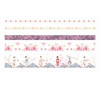 Washi - Cinta adhesiva decorativa con diseño de flor de cerezo, para manualidades, pegatinas decorativas para bricolaje, encantadoras y atractivas