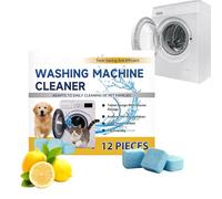 Washing Machine Cleaner - Washer Cleaner Tablets, Cleaning Tablets For Top & Front Load HE Washers, Remove Odor, Limescale, Grease, Hard Water Stains | HE Washer Descaler, Drum Cleaners
