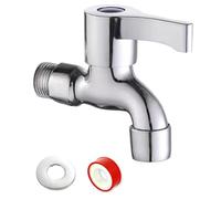 Washing Machine Faucet, Leak-Proof and Rust-Proof Copper Mixing Faucet with Ceramic Disc Valve Core, Embedded Installation for Bathroom, Shower, Home, Dorm