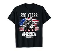Washington Abraham Lincoln Playing Guitar 4th of July 250th Camiseta