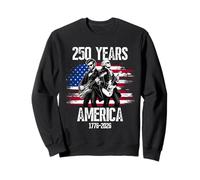 Washington Abraham Lincoln Playing Guitar 4th of July 250th Sudadera