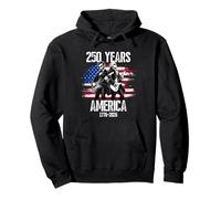 Washington Abraham Lincoln Playing Guitar 4th of July 250th Sudadera con Capucha