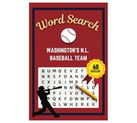 Washington Baseball Word Search Puzzle Book: Word Searches with easy to read print | 6x9 inches | 60 Puzzles, 720 Words, 90 Pages | Gift for Baseball Fans, Vacations, Road Trips, Holidays, & Free Time