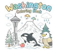Washington Coloring Book: Easy and Educational Designs of the Evergreen State (The color of your state coloring book)