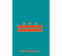 WASHINGTON, D.C. - AQUA AND ORANGE: Premium Lined Notebook Inspired by the Nation’s Capital