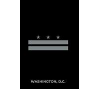 WASHINGTON, D.C. - BLACK AND SILVER: Premium Lined Notebook Inspired by the Nation’s Capital