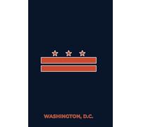 WASHINGTON, D.C. - BLUE AND ORANGE: Premium Lined Notebook Inspired by the Nation’s Capital