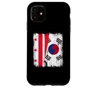 Washington D.C. Corea del Sur, Media Bandera Carcasa para iPhone 11