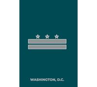WASHINGTON, D.C. - GREEN AND SILVER: Premium Lined Notebook Inspired by the Nation’s Capital
