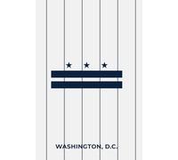 WASHINGTON, D.C. - WHITE AND BLUE: Premium Lined Notebook Inspired by the Nation’s Capital