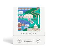 Washington DC Adventure Bucket List: 50 tarjetas para rascar para actividades al aire libre, atracciones turísticas y viajes por carretera, regalo de viaje perfecto y guía para explorar Washington D.C