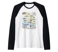 Washington DC, Capital, Casa Blanca, EE.UU., Río Potomac Camiseta Manga Raglan