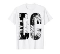 Washington DC Capital City Skyline Árboles Diseño Camiseta