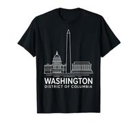 Washington DC Lincoln Memorial USA Arte histórico del Capitolio Camiseta