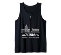 Washington DC Lincoln Memorial USA Arte histórico del Capitolio Camiseta sin Mangas