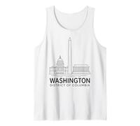 Washington DC Lincoln Memorial USA Arte histórico del Capitolio Camiseta sin Mangas