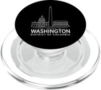 Washington DC Lincoln Memorial USA Arte histórico del Capitolio PopSockets PopGrip para MagSafe