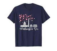 Washington DC Monument Capitol Hill Souvenir Flor de Cerezo Camiseta