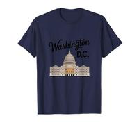 Washington DC Monument Capitol Hill Souvenir Flor de Cerezo Camiseta