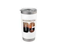 Washington DC Monumento Horizonte Arte Vacaciones Souvenir Turista Vaso térmico de acero inoxidable de doble pared