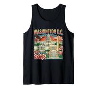 Washington DC USA Travel Souvenir City Landmark Regalo turístico Camiseta sin Mangas