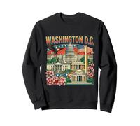 Washington DC USA Travel Souvenir City Landmark Regalo turístico Sudadera