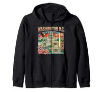 Washington DC USA Travel Souvenir City Landmark Regalo turístico Sudadera con Capucha