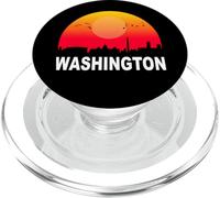 Washington DC Vintage Sunset Retro City State USA PopSockets PopGrip para MagSafe
