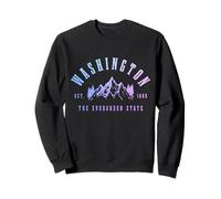 Washington Evergreen State Mountains PNW - Orgullo Vintage Sudadera