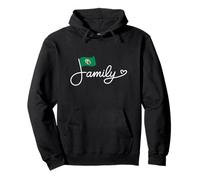 Washington Family - Bandera de Washington Heritage Word Art Sudadera con Capucha
