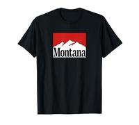 Washington Mountain Graphic Rojo/Blanco Retro Vintage Syle Camiseta