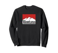 Washington Mountain Graphic Rojo/Blanco Retro Vintage Syle Sudadera