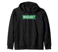 Washington Pl New York City NYC para Hombres y Mujeres Sudadera con Capucha