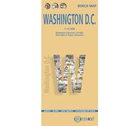 Mappa Borch Washington D.C.: Washington Downtown, The Mall, Washington & Region, Alexandria (Borch Map)