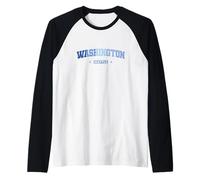 Washington Seattle Estado de América EEUU Camiseta Manga Raglan
