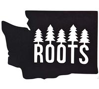 Washington State PNW calcomanía de Vinilo, Negro, Autos, Camiones, Furgonetas, SUV, portátiles, Paredes, Vidrio, Metal, 5.5 Pulgadas x 4 Pulgadas