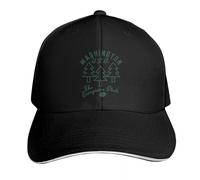 Washington U.S.A. de Estilo Vintage The Evergreen State - Gorra de béisbol Verde Oscuro para Hombre de Talla Grande para Mujer y Hombre