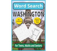 Washington Word Search: Explore the Evergreen State - 6 x 9, 110-Pages | Easy-to Read Text |50+ Themed Puzzles for Teens, Adults & Seniors (United States word search puzzles)