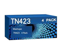 Washope TN423 - Cartucho de tóner Compatible con Brother TN-423 TN-421 TN421 HL-L8260CDW HL-L8360CDW MFC-L8690CDW MFC-L8900CDW DCP-L8410CDW DCP-L8410CDN (Paquete de 4)