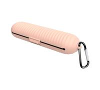 Washranp Bolsa compacta para brochas de maquillaje, estuche portátil de silicona para brochas de maquillaje, bolsa de gran capacidad, portátil, impermeable, organizador de artículos de tocador de