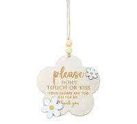 Wasise Letrero con texto en inglés «Please Dont Touch» para bebé, decoración de margaritas con letras doradas, para recién nacidos, niñas, niños, cochecitos, hospitales, portabebés, recordatorio de no