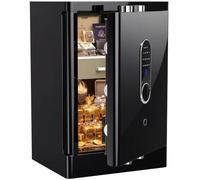 WASJOYE Caja de seguridad biométrica, 141,6 l, acero sólido, caja fuerte | Caja fuerte grande para el hogar con bloqueo de teclado digital y caja de alimentación de emergencia